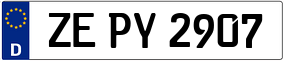 Trailer License Plate